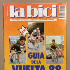 Coleccionismo deportivo: BICI N° 64 (1988). EXTRA GUÍA DE LA VUELTA 88, KELLY, PINO Y LEJARRETA, PARTICIOANTES, MAILLOTS, RUT. Lote 366933971