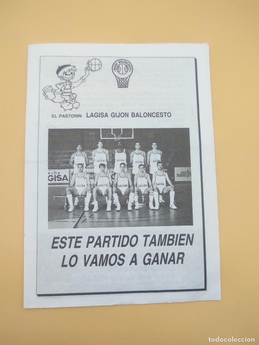 Collezionismo sportivo: FOLLETO DE PARTIDO LAGISA GIJON BALONCESTO. CONTRA A.D.TEN-SUR TENERIFE.