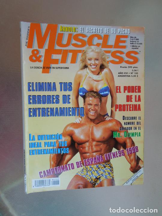 Coleccionismo deportivo: MUSCLE & FITNESS , REVISTA DE CULTURISMO N&ordm; 183 - A&Ntilde;OS 90 -ARNOLD SECRETO DE SU PECHO - FITNESS 1988