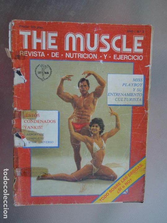 Coleccionismo deportivo: THE MUSCLE REVISTA DE CULTURISMO N&ordm; 3 A&Ntilde;OS 80 - MISS PLAY BOY - VER INDICE