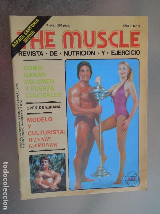 Coleccionismo deportivo: THE MUSCLE REVISTA DE CULTURISMO N&ordm; 7 A&Ntilde;OS 80 -OPEN ESPA&Ntilde;A - WINNIE GARDNER - VER INDICE