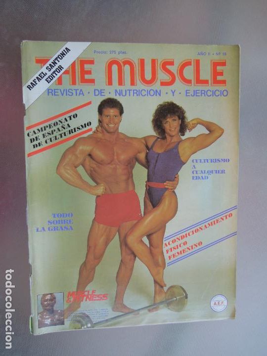 Coleccionismo deportivo: THE MUSCLE REVISTA DE CULTURISMO N&ordm; 18- A&Ntilde;OS 80 -CAMPEONATO DE ESPA&Ntilde;A -PETER GLASS - VER INDICE
