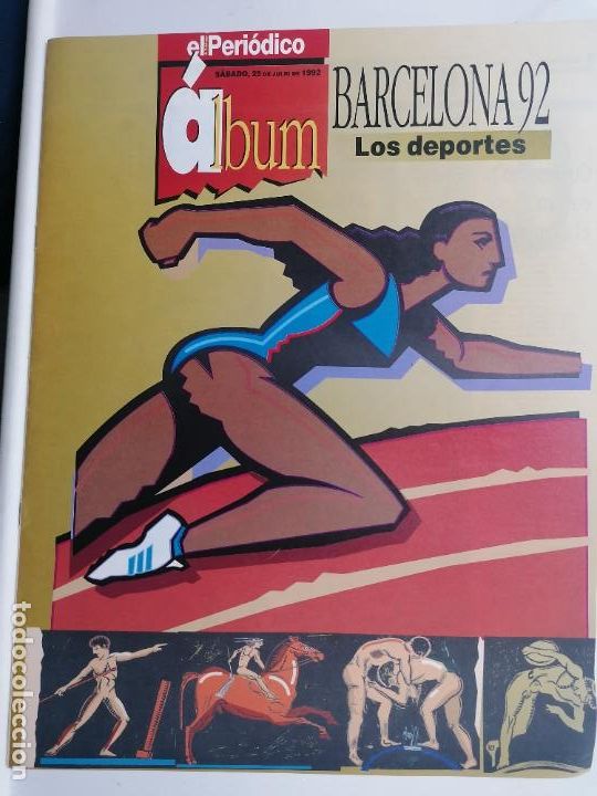 Coleccionismo deportivo: BARCELONA 92, LOS DEPORTES, ALBUM EL PERIODICO, 32 PAG