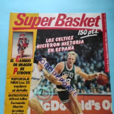 Coleccionismo deportivo: REVISTA SUPER BASKET Nº 6 1988 NBA BOSTON CELTICS REAL MADRID OPEN MCDONALDS LARRY BIRD NBA PETROVIC