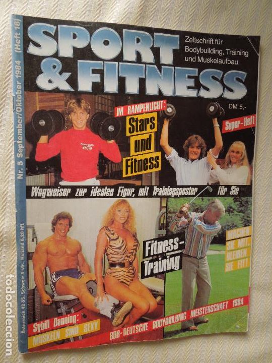 Sports collectibles: SPORT & FITNESS N&ordm; 5 OKTOBER - SEPTEMBER -1984 - SYBILL DANNIG - WEGWEISER - EN ALEMAN