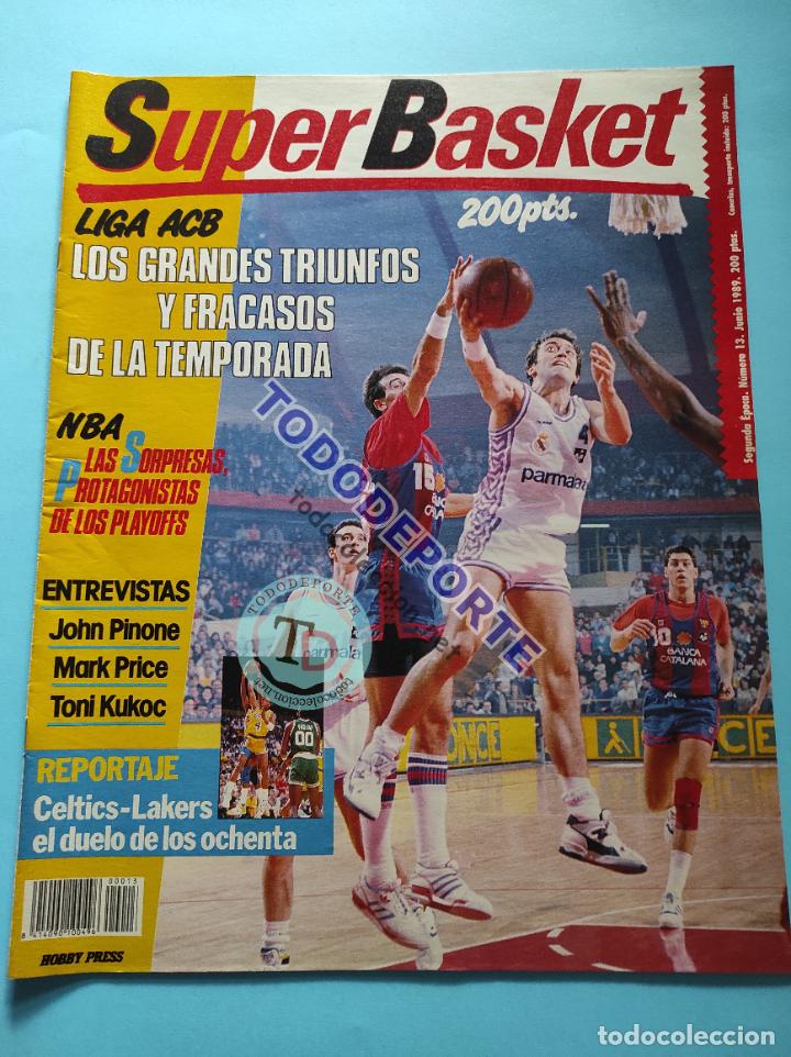 Coleccionismo deportivo: REVISTA SUPER BASKET N&ordm; 13 1989 TONY KUKOC NBA POSTER WORTHY LAKERS 88/89 JORDAN SUPERBASKET