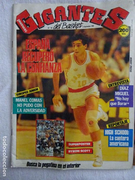 Coleccionismo deportivo: REVISTA DE BALONCESTO BASKET. GIGANTES. 148 5 SEPTIEMBRE 1988 110GR