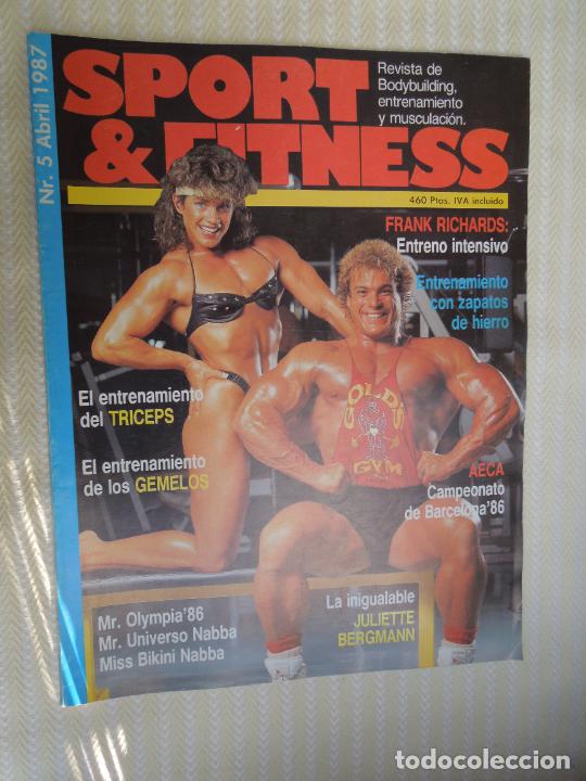 Sports collectibles: SPORT & FITNESS N&ordm; 5 ABRIL 1987- JULIETTE BERGMANN - MR UNIVERSO NABBA