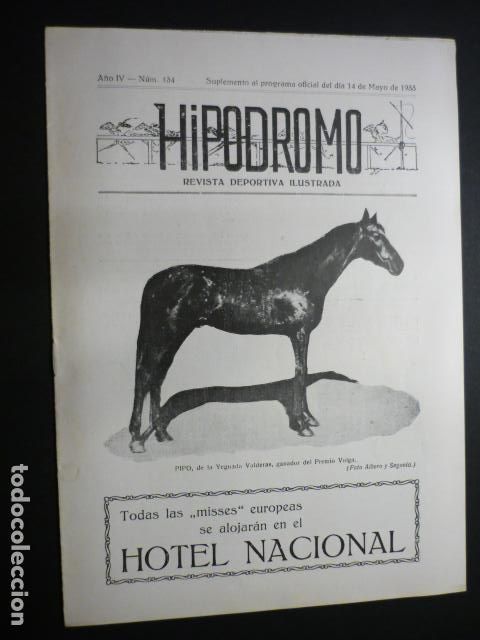 Collezionismo sportivo: HIPODROMO REVISTA DEPORTIVA ILUSTRADA N&ordm; 134 1933 HIPICA RARA REVISTA