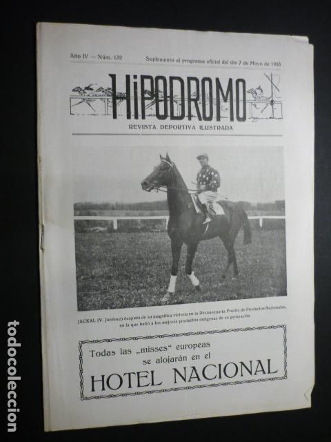 Coleccionismo deportivo: HIPODROMO REVISTA DEPORTIVA ILUSTRADA N&ordm; 132 1933 HIPICA RARA REVISTA