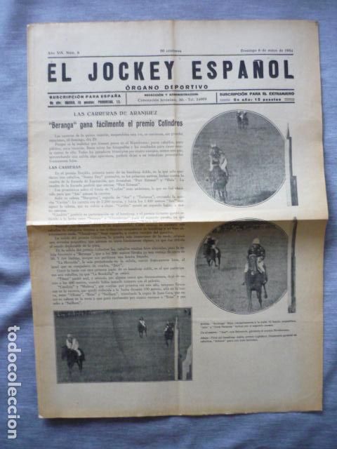 Sammelleidenschaft Sport: EL JOCKEY ESPA&Ntilde;OL ORGANO DEPORTIVO PERIODICO HIPICA CARRERAS DE CABALLOS ARANJUEZ MAYO 1934
