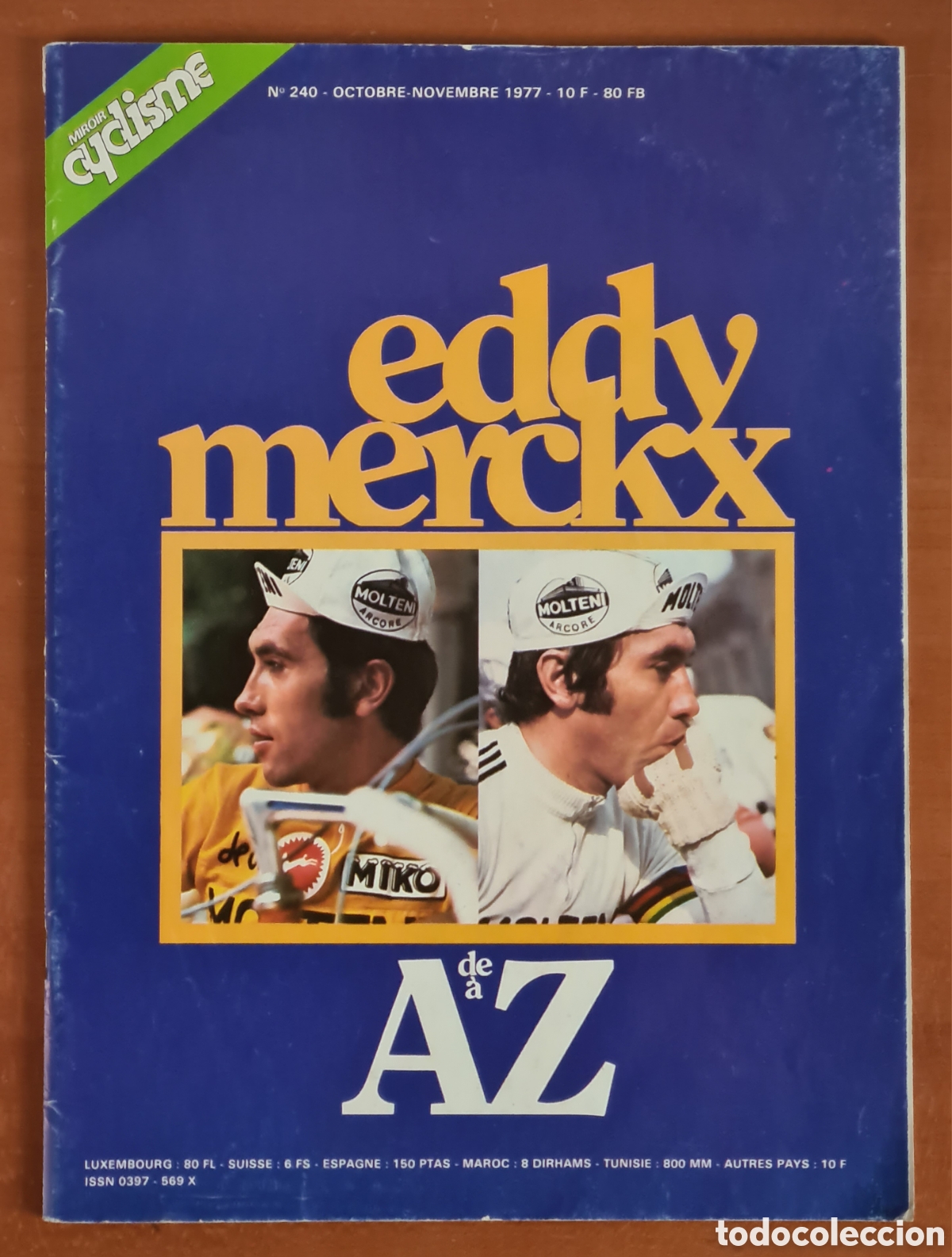 Coleccionismo deportivo: Eddy Merckx de A &aacute; Z - 1977 - Revista Ciclismo Miroir Cyclisme - Faema Molteni El Can&iacute;bal Adidas