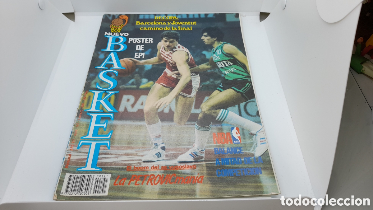 Colecionismo desportivo: REVISTA NUEVO BASKET. NUM 141. A&Ntilde;O 1986. CON POSTER DE EPI