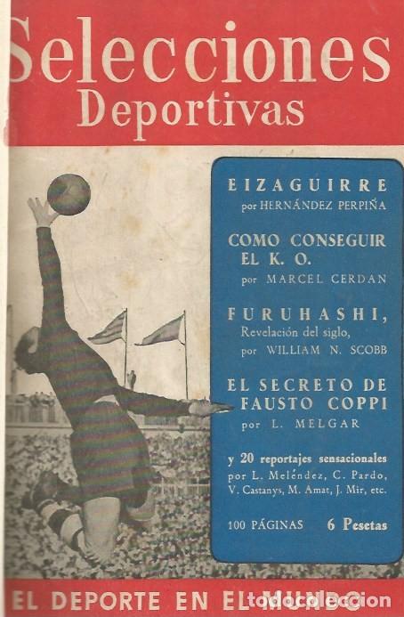Coleccionismo deportivo: 6 REVISTA SELECCIONES DEPORTIVAS A&Ntilde;O 1950