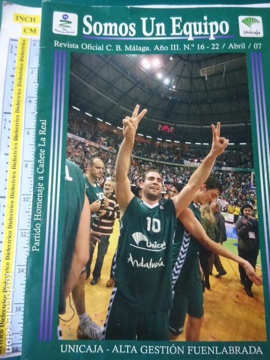 Coleccionismo deportivo: REVISTA BASKET CLUB BALONCESTO M&Aacute;LAGA UNICAJA. ABRIL 2007. VS ALTA GESTI&Oacute;N FUENLABRADA. PIETRUS