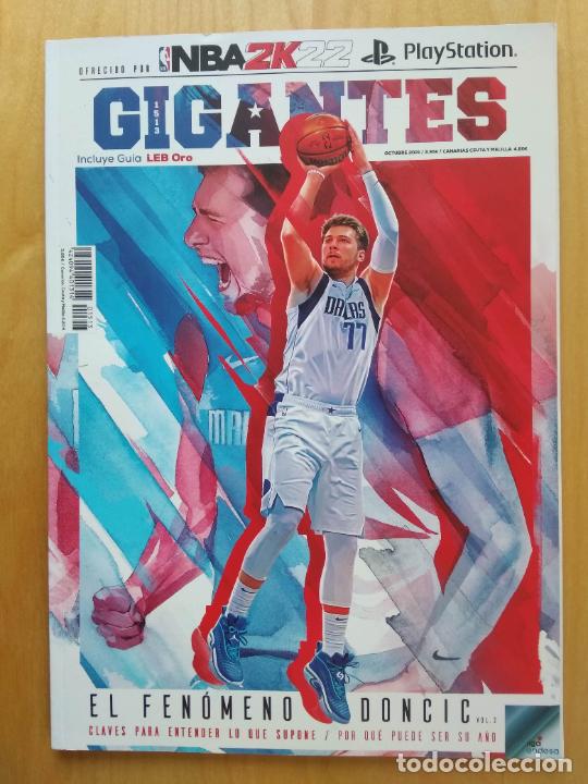 Coleccionismo deportivo: REVISTA GIGANTES OCTUBRE 2021 LIGA ENDESA ACB EL FENOMENO DONCIC , INCLUYE GUIA LEB ORO