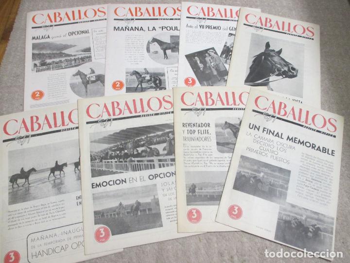 Coleccionismo deportivo: Caballos, revista h&iacute;pica, lote 22 n&uacute;meros de los a&ntilde;os 40, ver detalle en la descripci&oacute;n