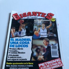 Coleccionismo deportivo: REVISTA GIGANTES DEL BASKET NÚMERO 274. AÑO 1991.