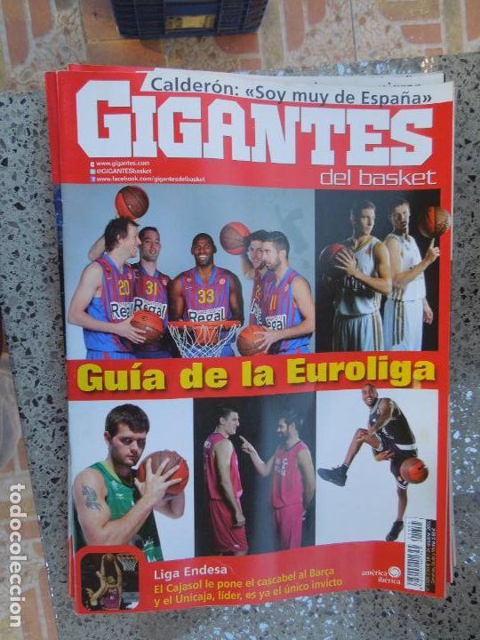 Coleccionismo deportivo: GIGANTES DEL BASKET REVISTA N&ordm; 1355- CALDERON SOY MUY DE ESPA&Ntilde;A