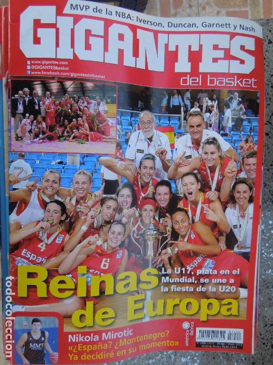 Coleccionismo deportivo: GIGANTES DEL BASKET REVISTA N&ordm; 1400 - 09-2012 - REINAS DE EUROPA -