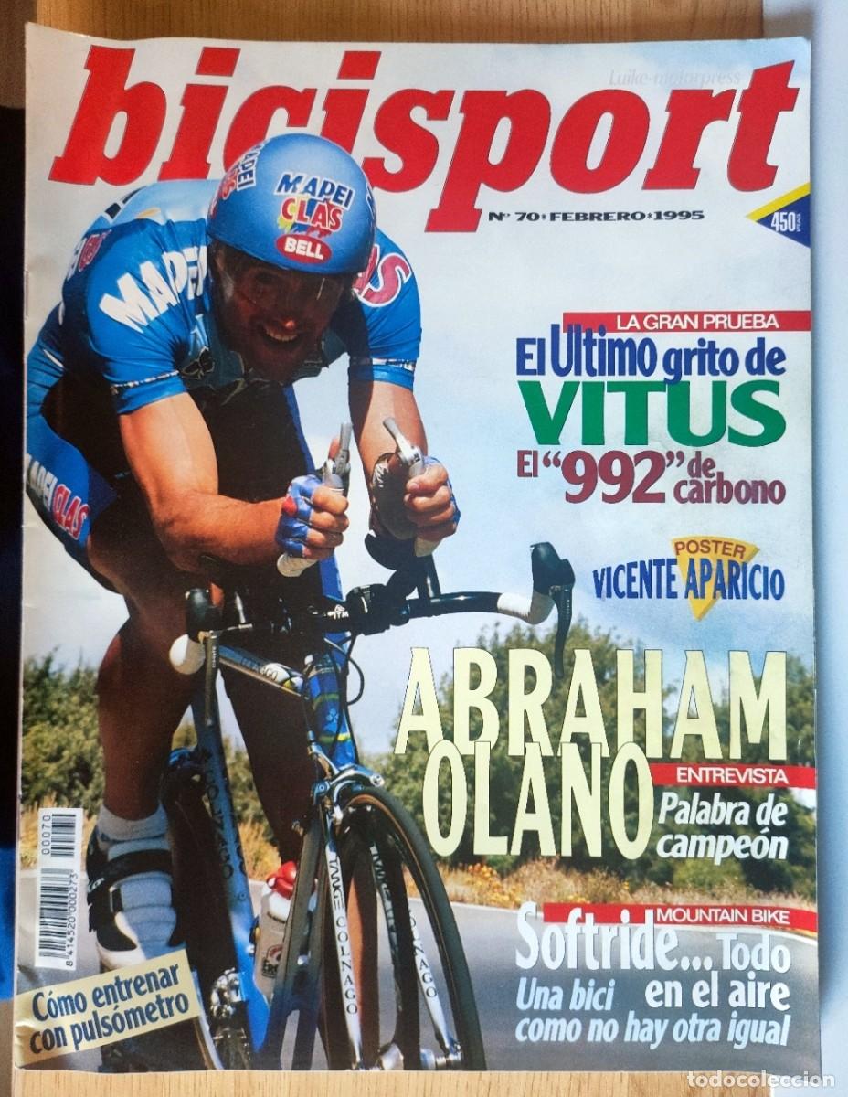 Coleccionismo deportivo: REVISTA BICISPORT N&ordm; 70 1995 POSTER VICENTE APARICIO BANESTO OLANO CICLISMO