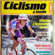 Coleccionismo deportivo: CICLISMO A FONDO Nº 82 - AÑO 1992 - INDURAIN - POSTER ROCHE- REVISTA BICI BICICLETA CICLISTA. Lote 402081814