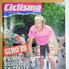 Coleccionismo deportivo: REVISTA CICLISMO A FONDO Nº 55 1989 POSTER ERIC BREUKINK GIRO ITALIA 89 FIGNON. Lote 402083719