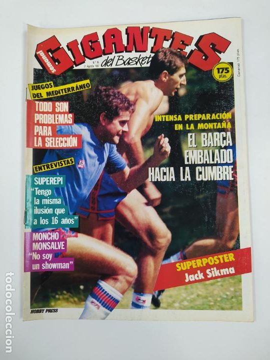 Coleccionismo deportivo: REVISTA GIGANTES DEL BASKET N&ordm; 95. 31 AGOSTO 1987. BARSA PREPARACI&Oacute;N EN LA MONTA&Ntilde;A. TDKR62