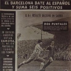 Coleccionismo deportivo: REVISTA OLIMPIA. Nº 63 DICIEMBRE 1953. ESPANYOL 0 BARCELONA 1