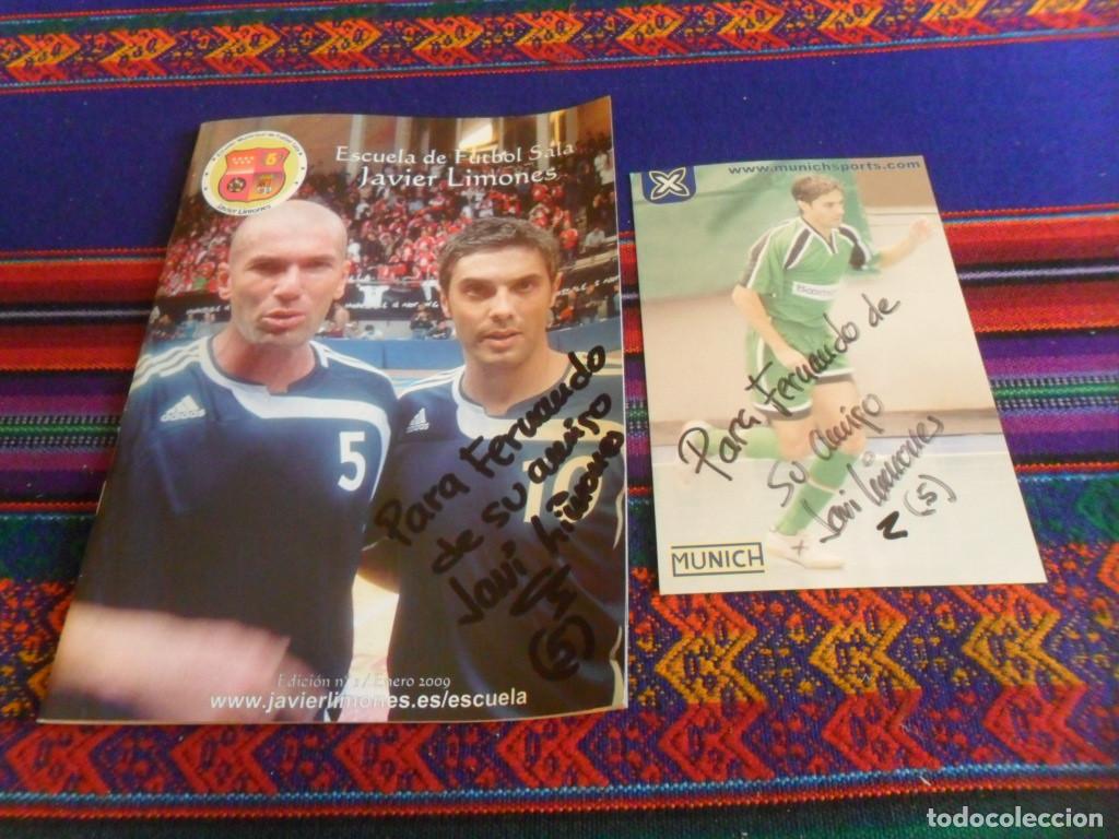 Coleccionismo deportivo: ESCUELA DE F&Uacute;TBOL SALA JAVIER LIMONES N&ordm; 1 Y FOTO MUNICH CON AUT&Oacute;GRAFOS. 2009. ZIDANE.