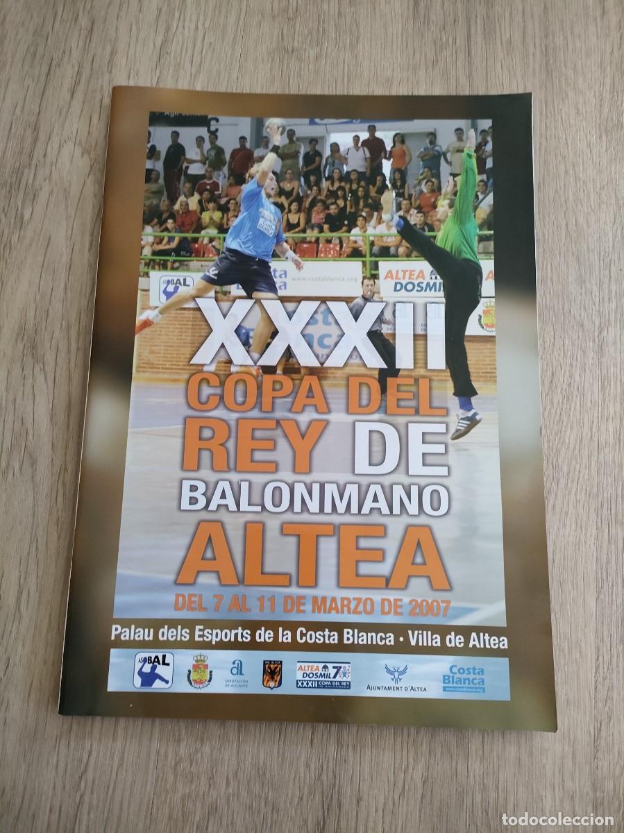 Collezionismo sportivo: Revista Oficial XXXII Copa del Rey de BALONMANO Altea 2007