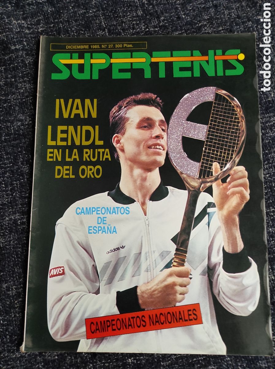 Sports collectibles: SUPER TENIS N&ordm; 27 IVAN LENDL, CAMPEONATOS DE ESPA&Ntilde;A - SUPERTENIS - A&Ntilde;O 1985