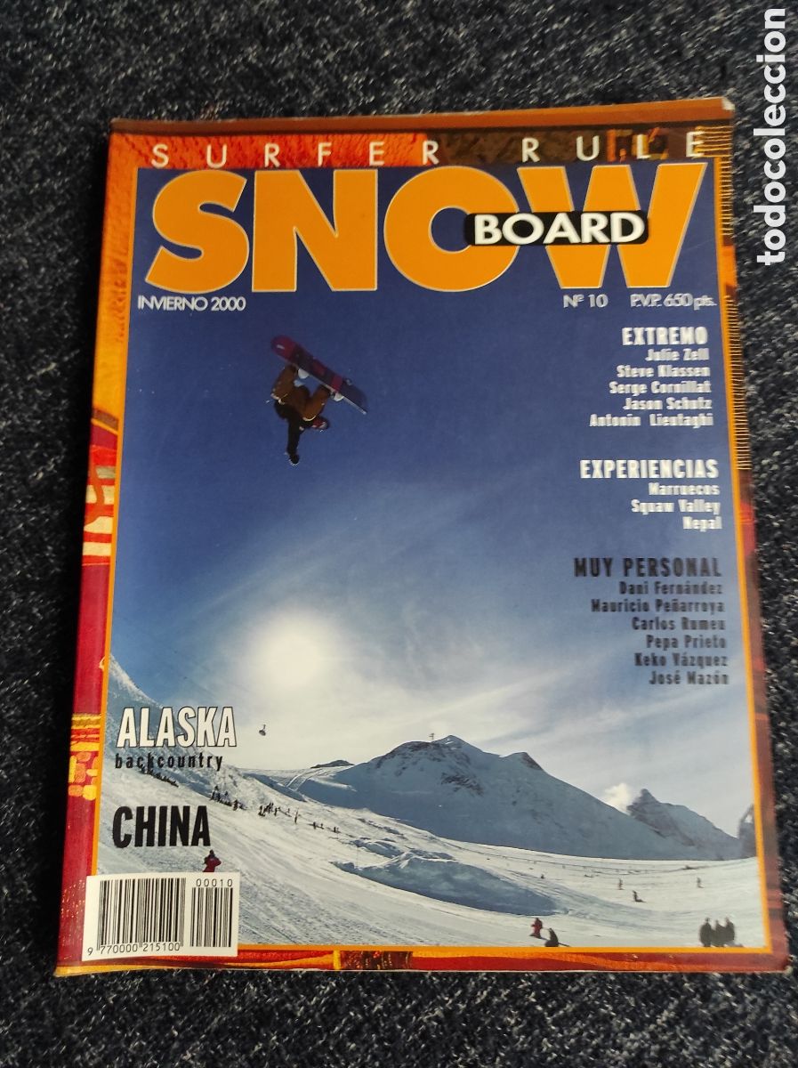 Coleccionismo deportivo: SURFER RULE SNOWBOARD N&ordm; 10 - INVIERNO DE EL 2000 - ALASKA - CHINA ( SNOW BOARD )