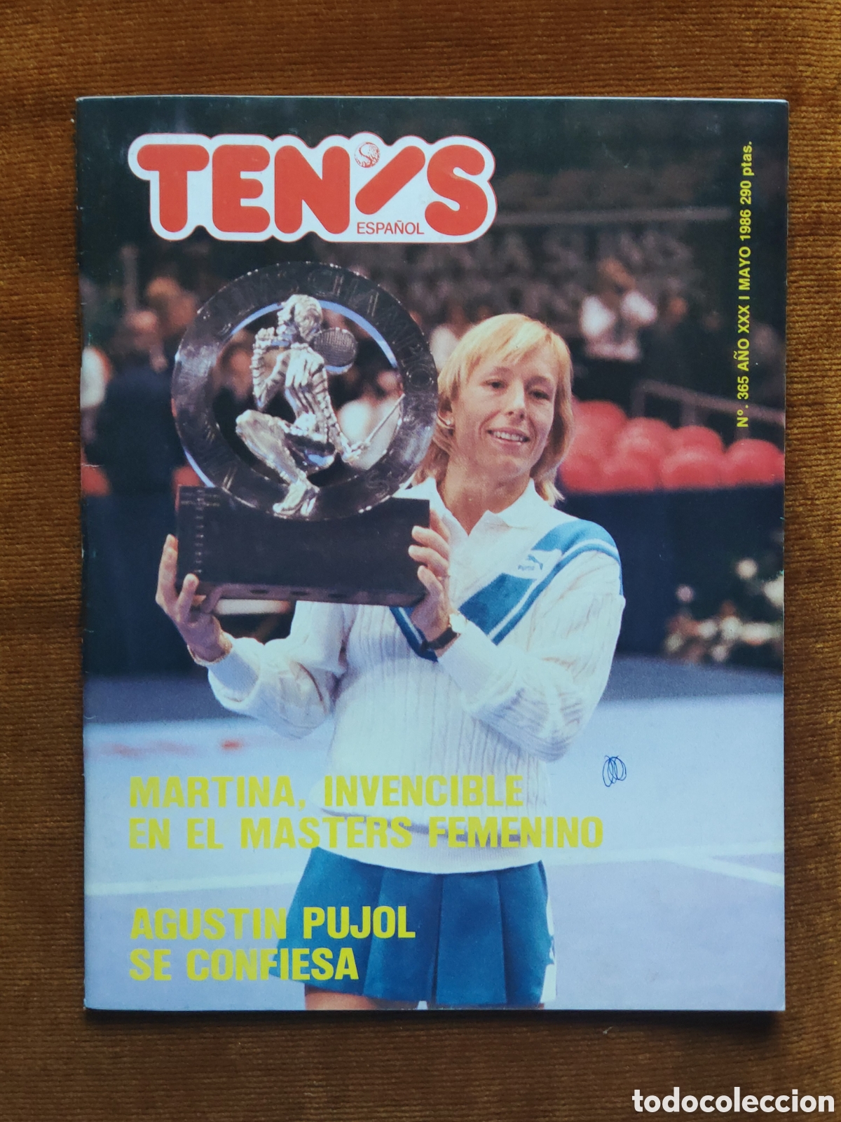 Coleccionismo deportivo: Revista &rdquo;TENIS ESPA&Ntilde;OL&rdquo; n&ordm; 365 (mayo 1986) * Martina Navratilova gana el Masters, p&oacute;ster Steffi Graf