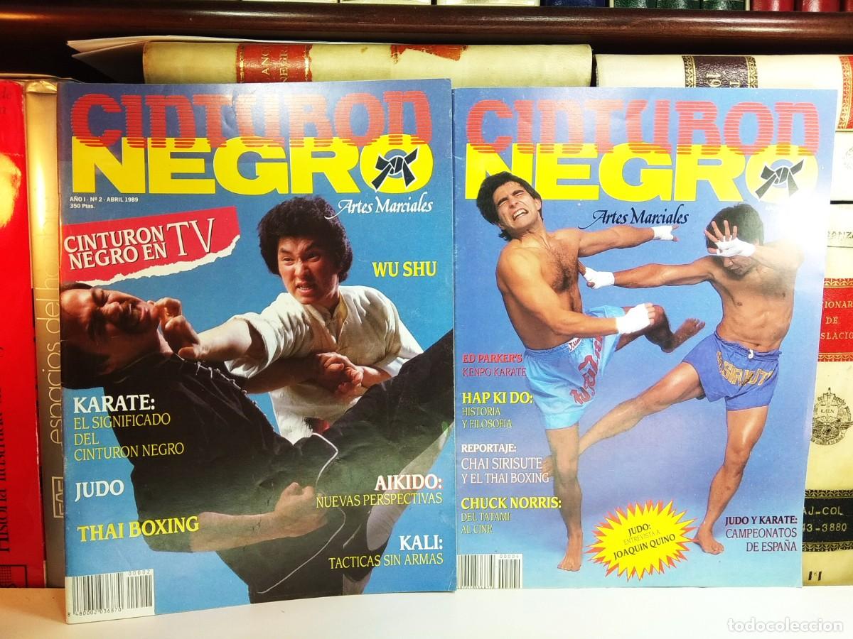 Sammelleidenschaft Sport: CINTUR&Oacute;N NEGRO. ARTES MARCIALES. Lote con los n&uacute;ms: 2-4 A&ntilde;o I de 1989: