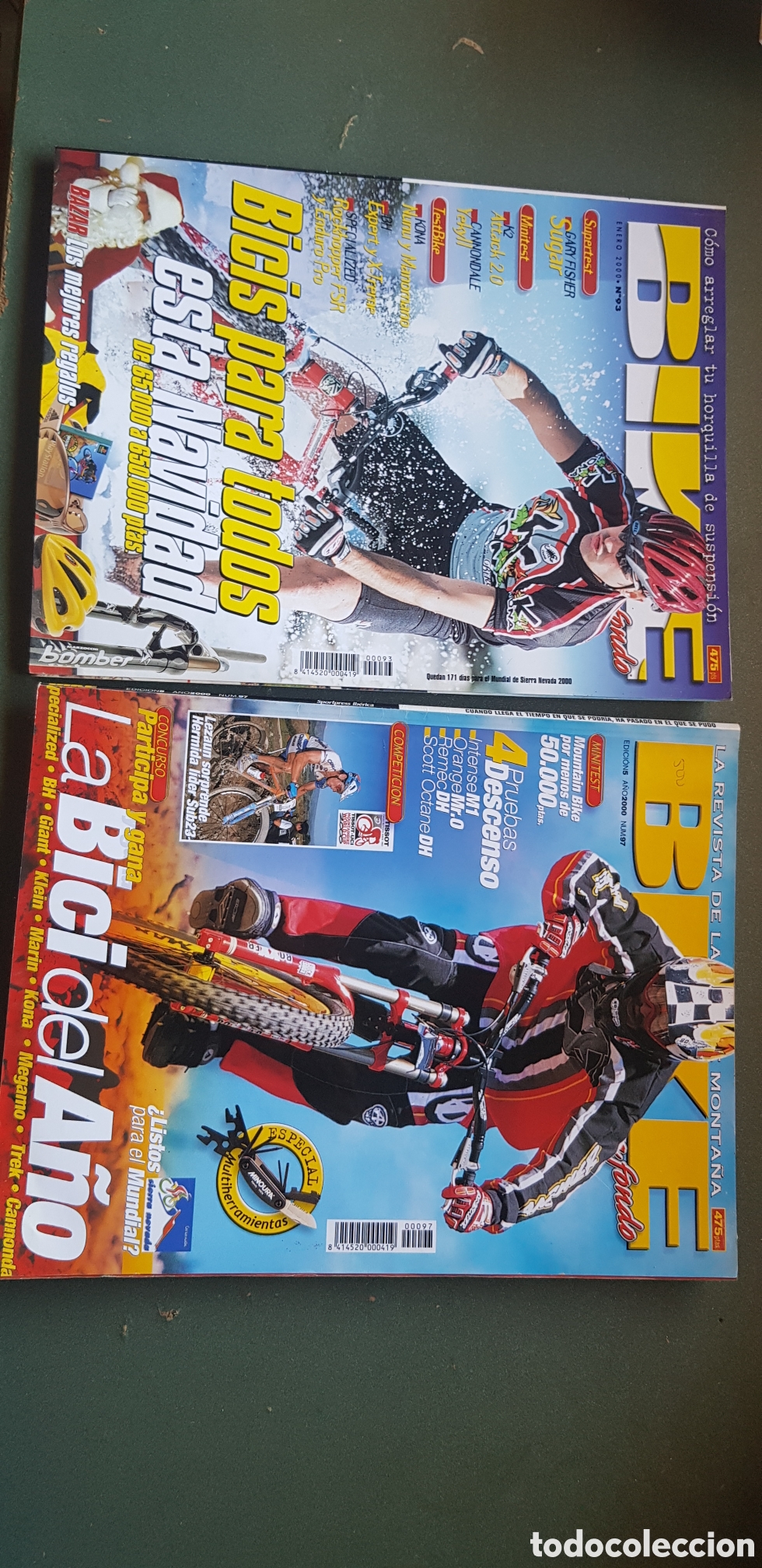 Coleccionismo deportivo: Revista de Ciclismo Bike 93 y 97 Enero y edici&oacute;n 5 2000 Mountain Bine Gary fisher test Bike pruebas