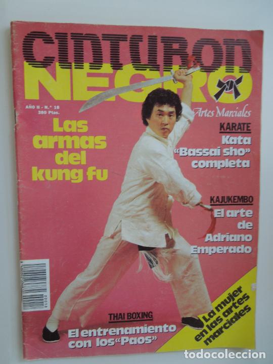 Coleccionismo deportivo: CINTURON NEGRO REVISTA N&ordm; 18- LAS ARMAS DEL KUNG FU CON POSTER