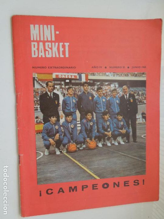 Sammelleidenschaft Sport: MINI-BASQUET REVISTA N&ordm; 35 EXTRAORDINARIO - JUNIO 1968 - CAMPEONES