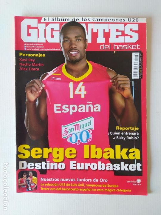 Coleccionismo deportivo: REVISTA GIGANTES DEL BASKET. N&ordm; 1344. 2 AGOSTO 2011. IBAKA AL EUROBASKET. TDKC61B