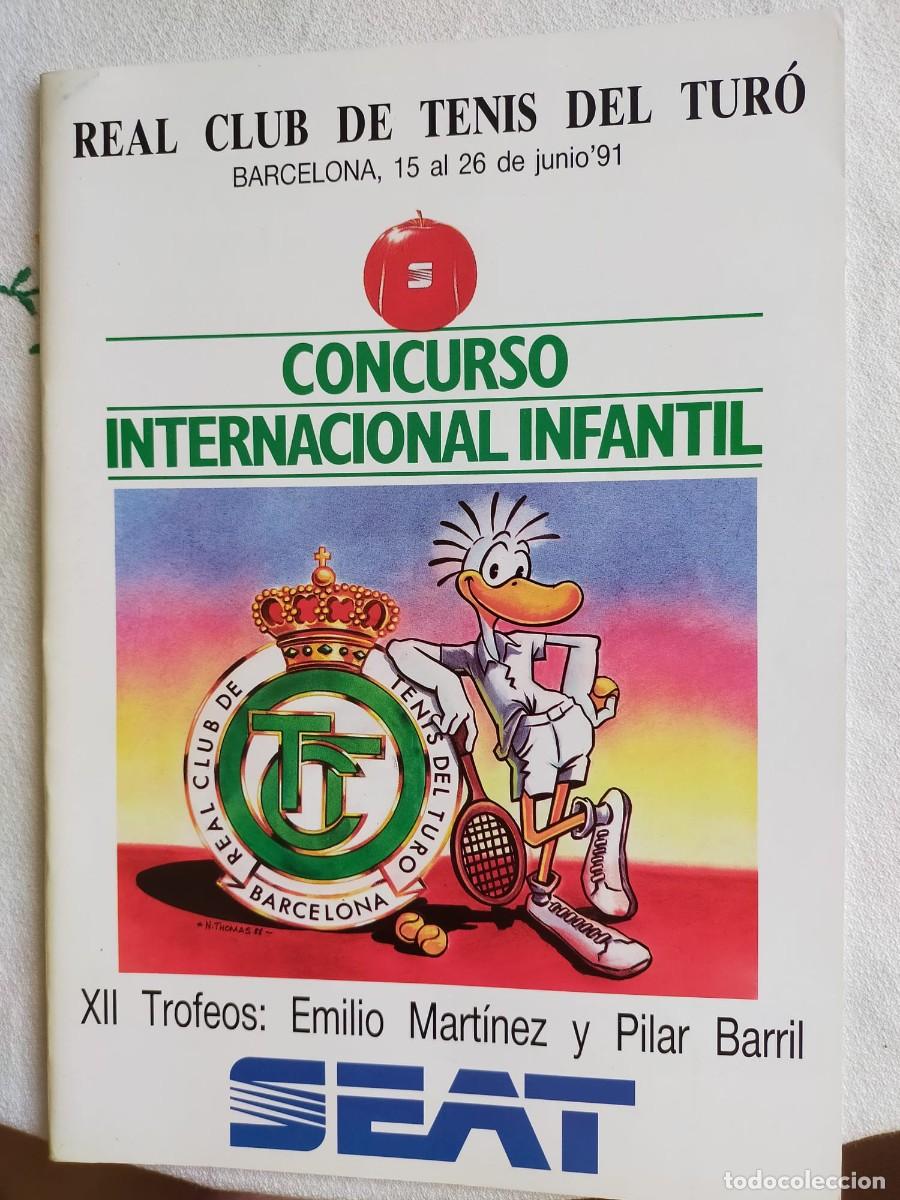 Collezionismo sportivo: (BTA)R.C.TENIS TUR&Oacute; REGLAMENTO CAMPEONATO INFANTIL 1991 Y CARTA JORDI PUJOL