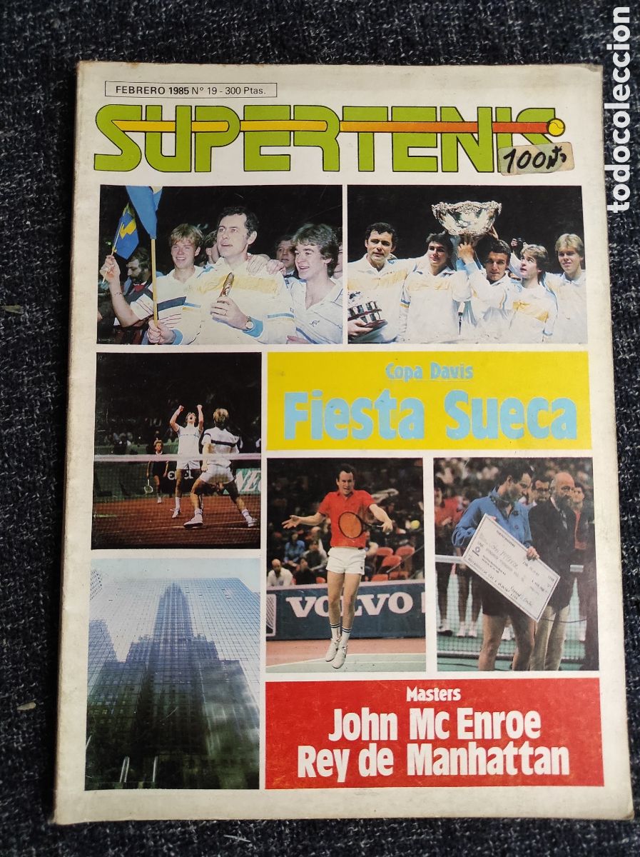 Sports collectibles: SUPER TENIS N&ordm; 19 JOHN MC ENROE REY DE MANHATTAN - SUPERTENIS - A&Ntilde;O 1985