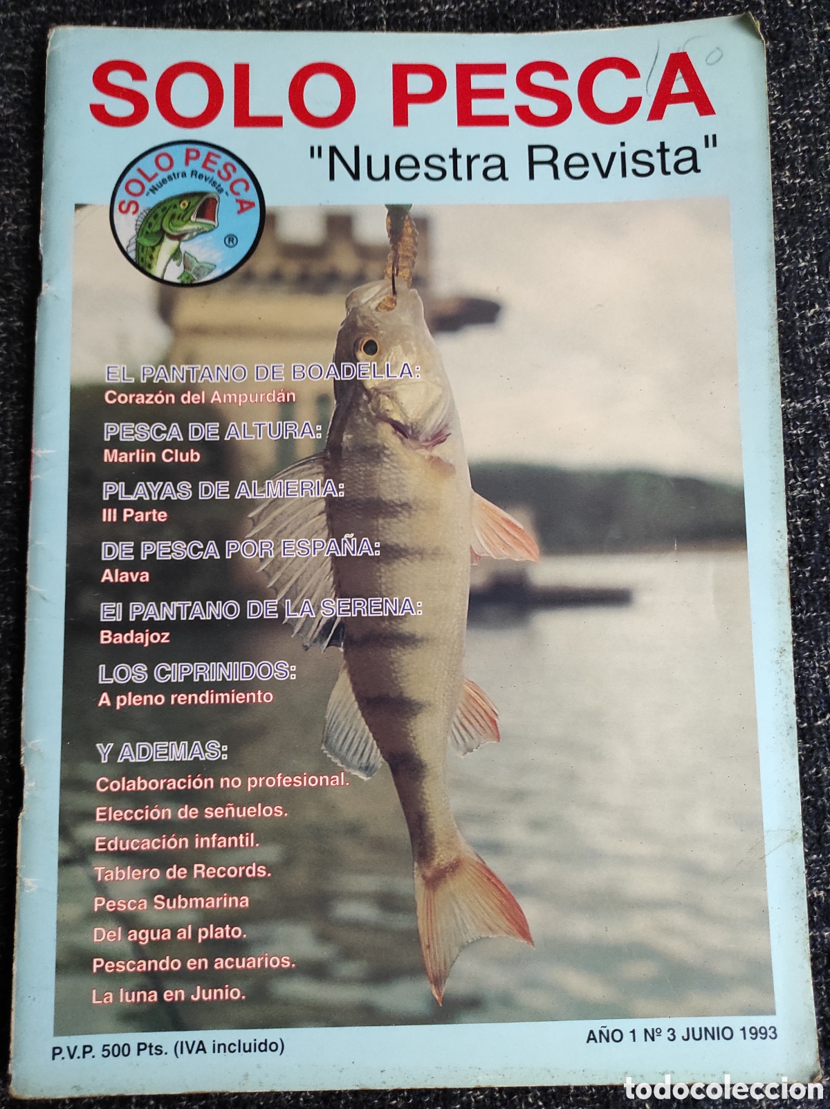 Sports collectibles: SOLO PESCA N&ordm; 3 JUNIO 1993 - REVISTA DE PESCA