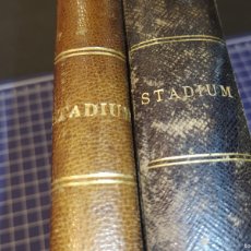 Coleccionismo deportivo: REVISTA STADIUM-AÑOS 1948 1949 & 1950 1951-ENCUADERNADAS EN 2 LIBROS-VER FOTOS-(V-24.620)