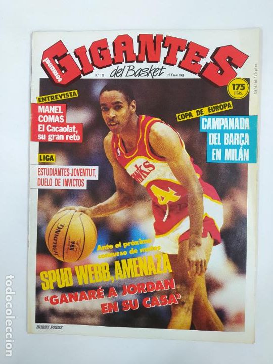 Coleccionismo deportivo: REVISTA GIGANTES DEL BASKET. N&ordm; 116. 25 ENERO 1988. MANEL COMAS. TDKC32