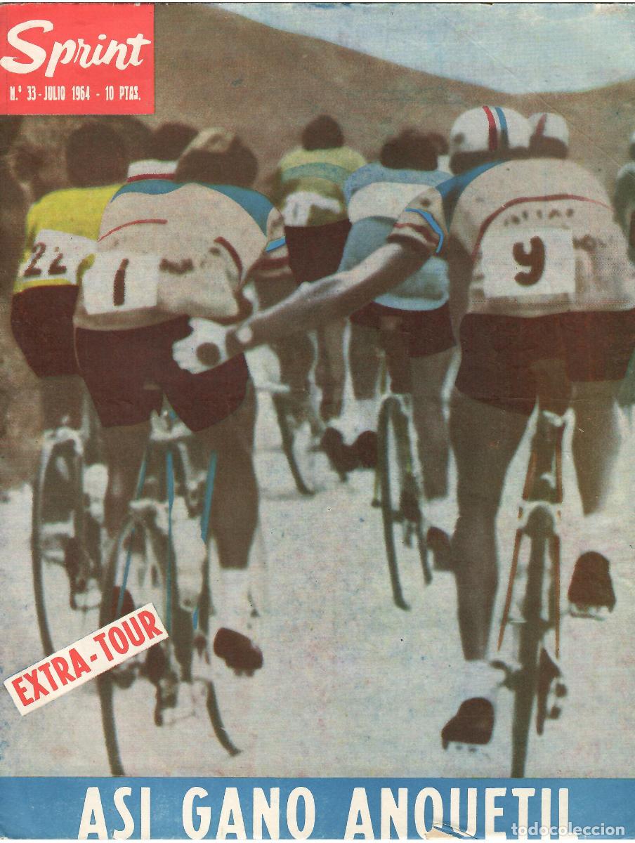 Coleccionismo deportivo: Sprint, n&ordm; 33 - Revista de ciclismo - Julio 1964