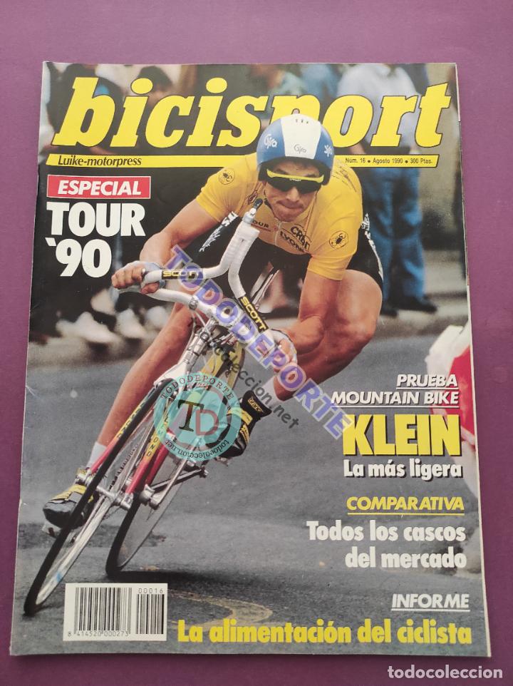 Coleccionismo deportivo: REVISTA BICISPORT N&ordm; 16 1990 ESPECIAL TOUR DE FRANCIA 90 LEMOND - POSTER CHOZAS ONCE