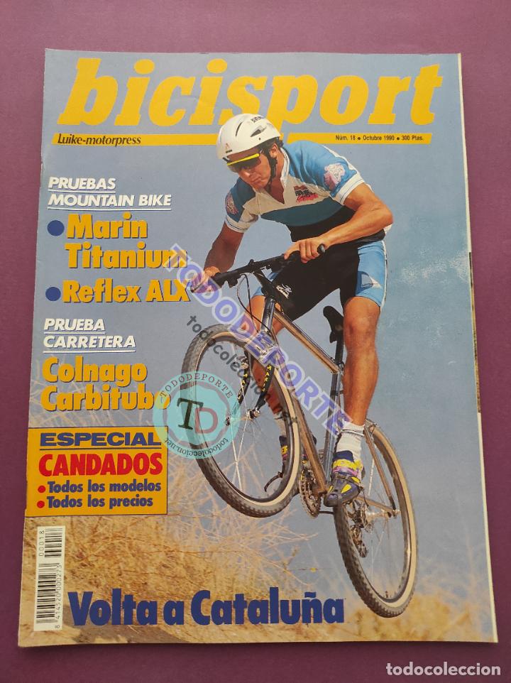 Coleccionismo deportivo: REVISTA BICISPORT N&ordm; 18 1990 CICLISMO POSER CUBINO BH CAMPEON ESPA&Ntilde;A 90 VOLTA - DHAENENS MUNDIAL
