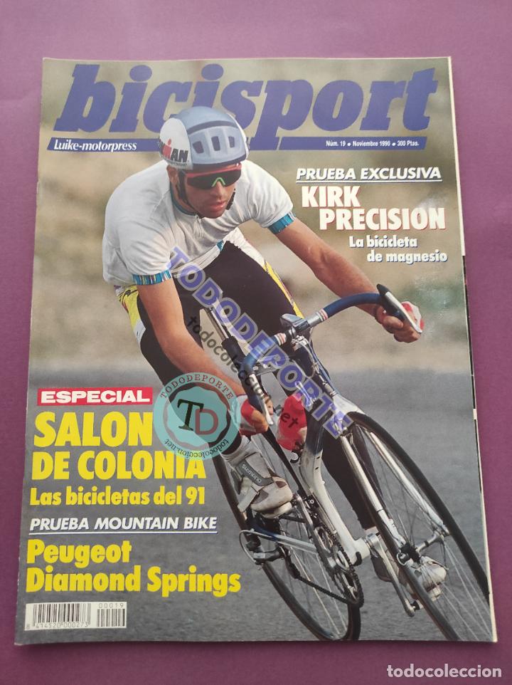Coleccionismo deportivo: REVISTA BICISPORT N&ordm; 19 1990 CICLISMO POSTER MIGUEL ANGEL MARTINEZ ONCE CABESTANY - ALCOBENDAS