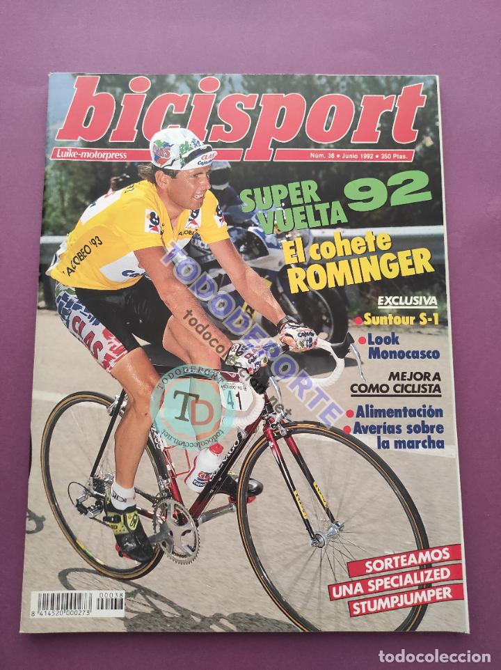 Coleccionismo deportivo: REVISTA BICISPORT N&ordm; 38 1992 VUELTA CICLISTA ESPA&Ntilde;A 92 ROMINGER CLAS - CARLOS HERNANDEZ