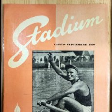 Coleccionismo deportivo: STADIUM, BOLETÍN DIVULGACIÓN DEPORTE OLIMPICO AGOSTO 1950 C.N. BARCELONA POLO ACUATICO